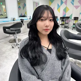 ロング カラー ヘアアレンジ 艶カラー/ハイトーン /レイヤーカットのヘアスタイル