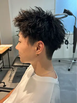 パーマ メンズ 保立/メンズカット 千葉駅フェザーパーマのヘアスタイル