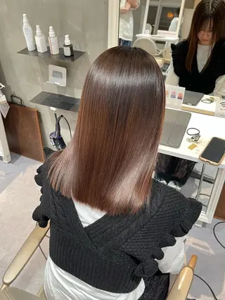 ミディアム 竹田 真梨子のヘアスタイル