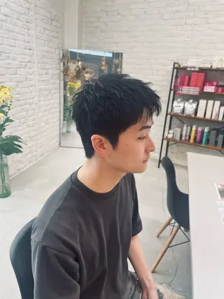 ショート テラダ ユウシンのヘアスタイル