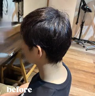 ショート メンズ メンズカットモデル 無料Ai🌙松本のヘアスタイル