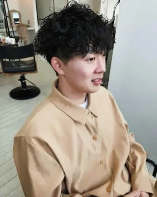 ショート キッズ パーマ saito .のヘアスタイル