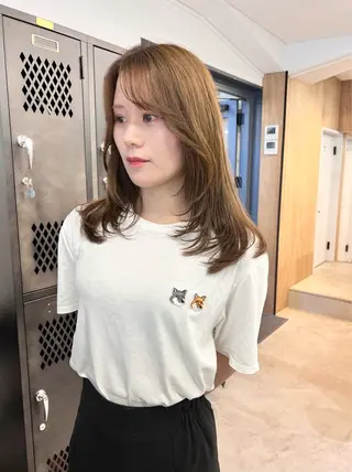 セミロング カラー 樫原裕二 /柔らかいカラーのヘアスタイル