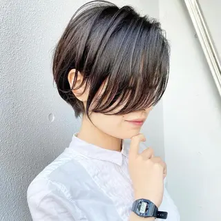 ショート カラー lab.by ioe中崎店所属・中北篤志 ショートボブのヘアスタイル