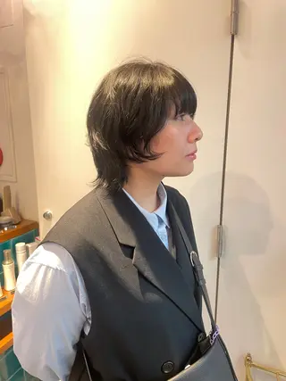 ショート カラー RIN／韓国ヘア レイヤーカットのヘアスタイル