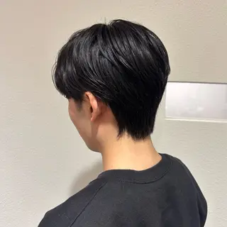 パーマ メンズ akiho/透明感 カラー/グレージュのヘアスタイル