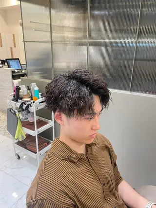 ロング パーマ 辻 雅也のヘアスタイル