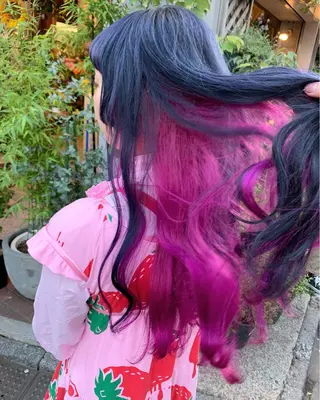 ロング カラー ピンクベージュ/新潟 万代/高橋桃葉🍑のヘアスタイル