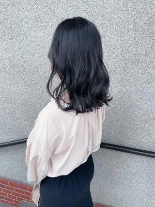 セミロング カラー ヘアアレンジ 🎀透明感カラー🎀 Suzuka♡のヘアスタイル