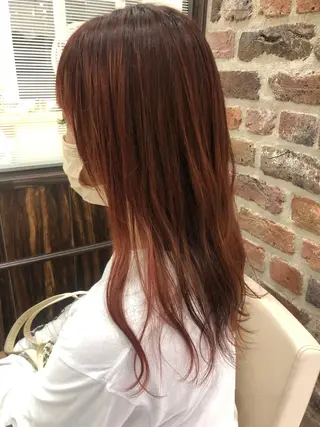 ロング カラー 七井 香奈 (なないかな)のヘアスタイル