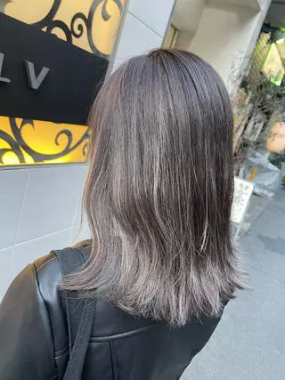 セミロング カラー Reb_keiji 👑小倉圭司のヘアスタイル