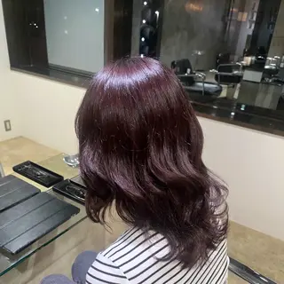 セミロング カラー 長野 美沙のヘアスタイル