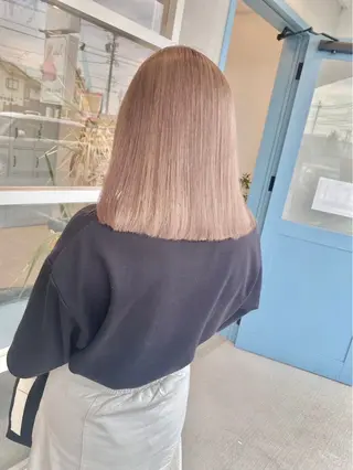 ミディアム カラー hono🐬カラー 特化/ハイトーンのヘアスタイル