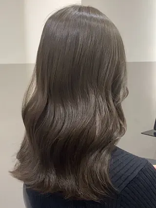 ミディアム オリーブ🌿ブリーチ なし◎Azusaのヘアスタイル