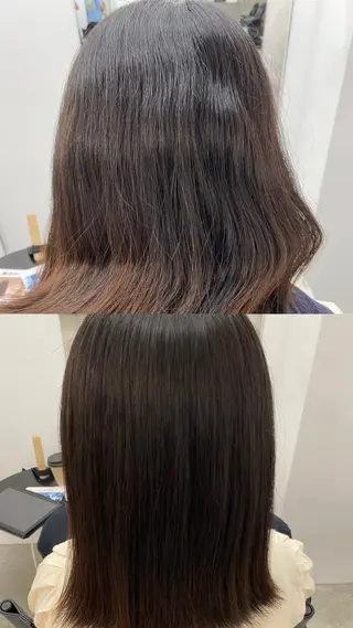 セミロング 顔周りカット/透明感 カラー/rioのヘアスタイル