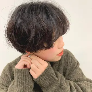 ショート カラー パーマ ヘアアレンジ メンズ キッズ ネイル マツエク・マツパ 架空〜KAQU〜所属・【clan】 NOGAMIのヘアスタイル