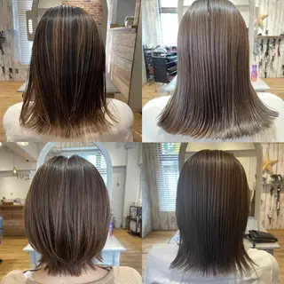 ミディアム カラー ヘアアレンジ ao.【アオ】所属・oikawa .のヘアスタイル