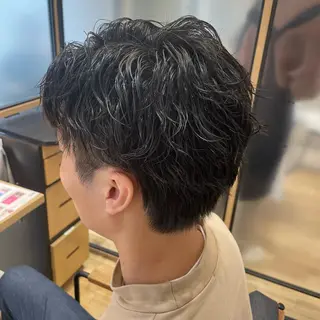 パーマ メンズ ふるはし みなのヘアスタイル