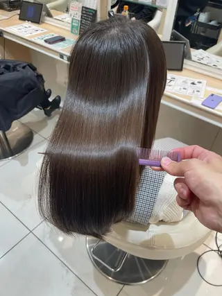 ロング 縮毛矯正、髪質改善／ 松田 龍之介のヘアスタイル