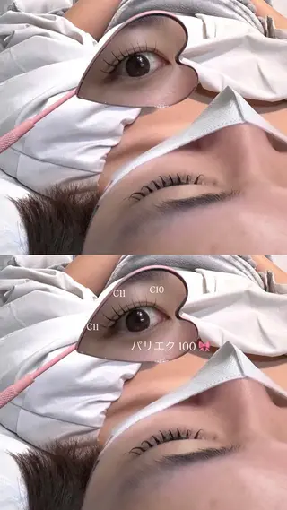 マツエク・マツパ PLATINUM DOLL アイリ💚のマツエク・マツパデザイン