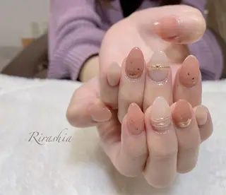 ネイル うる艶♡透明感ネイル Rirashiaのネイルデザイン