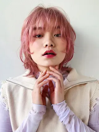 ミディアム 辻 日向のヘアスタイル