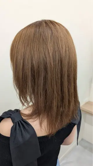ミディアム カラー 藤村 優のヘアスタイル