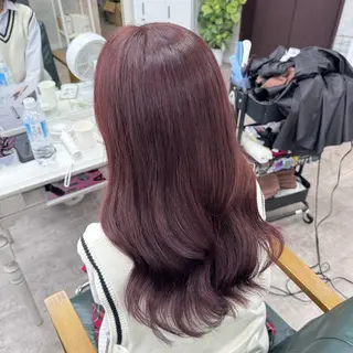 ロング カラー JUNSHIN🦋 ヘアセット／カラーのヘアスタイル
