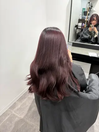 ロング カラー 韓国/トレンド レイヤー【101】のヘアスタイル