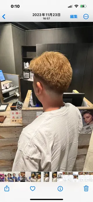 ショート fizz　crop所属・カンノ ヒナのヘアスタイル