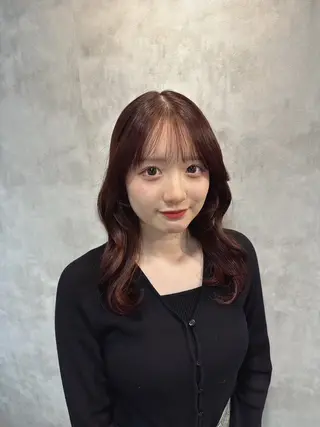 ロング カラー ヘアアレンジ レイヤー×透明感カラ ーHAYATOのヘアスタイル