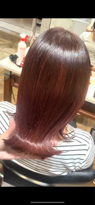 ミディアム カラー BEBE所属・ブリーチなし 透明感カラーKANAのヘアスタイル