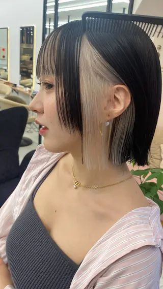 カラー ショート/ボブ特化 似合わせ/山下凌生のヘアスタイル