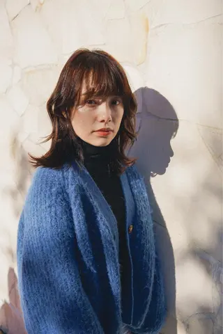 ミディアム タンバルモリパーマ 礒井メンキのヘアスタイル