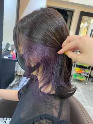 ミディアム ヘアアレンジ メンズ キッズ ネイル マツエク・マツパ 艶ピンク*ヘアセット 🌙shioriのヘアスタイル