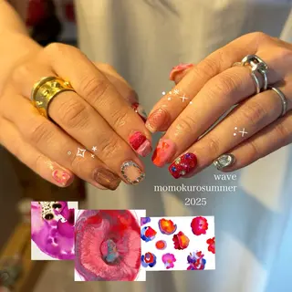 ショート nail space wave所属・nail space waveのネイルデザイン
