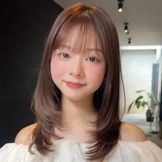 ミディアム 🌸透明感/レイヤー / 栗林 彩🌸のヘアスタイル