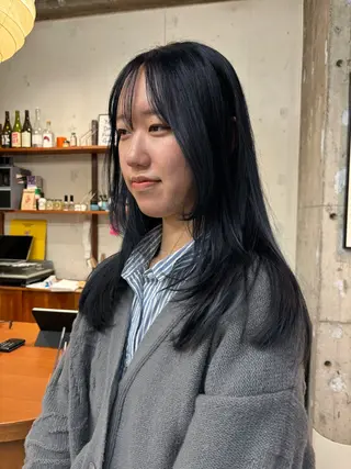 ロング カラー 永田 愛莉のヘアスタイル