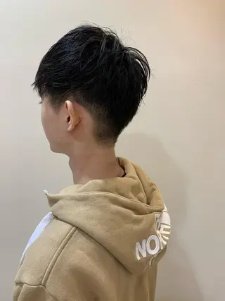 ショート メンズ R-5 shonandai所属・🍋透け感カラー🍃 オリーブ🍐Kahoのヘアスタイル