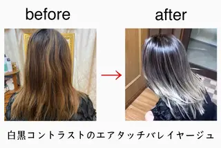 ロング カラー GOLD BLACK所属・究極の艶髪! 艶神!大矢祥央のヘアスタイル