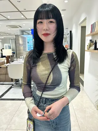 セミロング カラー メンズヘア/レイヤー /ボブ山内春輝のヘアスタイル