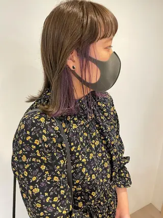 カラー 大迫 江梨のヘアスタイル