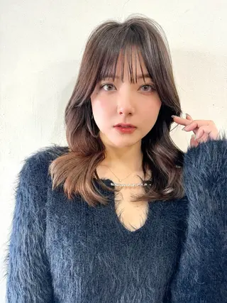 ロング カラー SALOWIN吉祥寺suite店所属・似合わせレイヤー 🇰🇷荒木洋文のヘアスタイル