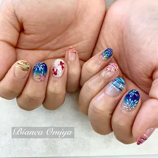 ネイル ビアンカ大宮 店長 モリサワレイラのネイルデザイン