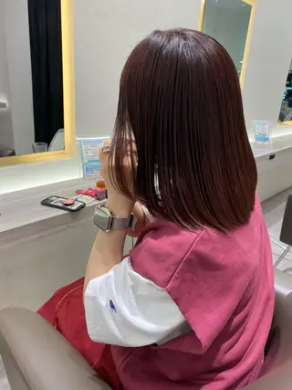 ミディアム カラー ムトウセイマ/艶髪 /艶ケアWブリーチのヘアスタイル