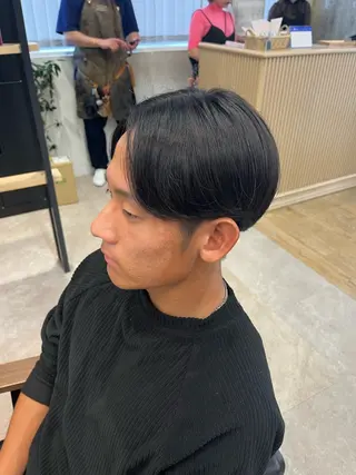 ショート パーマ メンズ 寒色 ♡ レイヤー ┊︎miyuのヘアスタイル