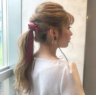 ヘアアレンジ 圧倒的透明感カラー nana🦕のヘアスタイル