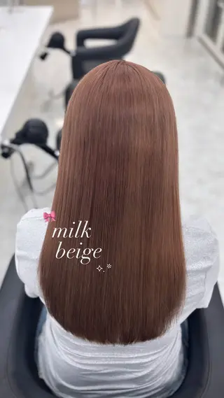 セミロング Hina🎀♡ 暖色/縮毛のヘアスタイル