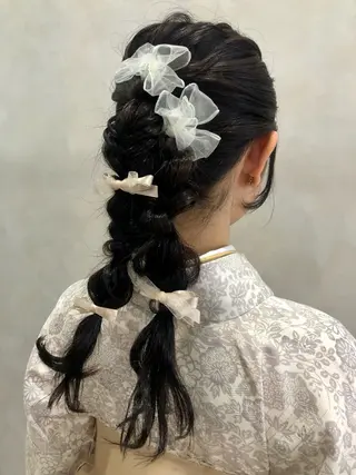 ロング ヘアアレンジ 🌻ツヤカラー/ 暖色/ゆな🌻のヘアスタイル