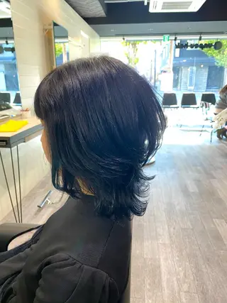 ミディアム カラー unpeu hair 二条所属・先着1名様限定 カット無料のヘアスタイル